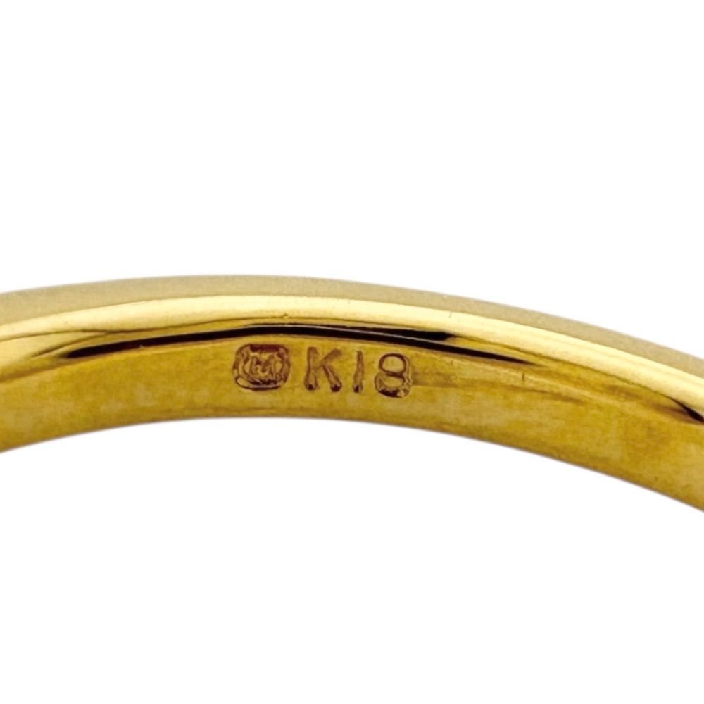 MIKIMOTO ミキモト リング 指輪 10号 18金 K18イエローゴールド