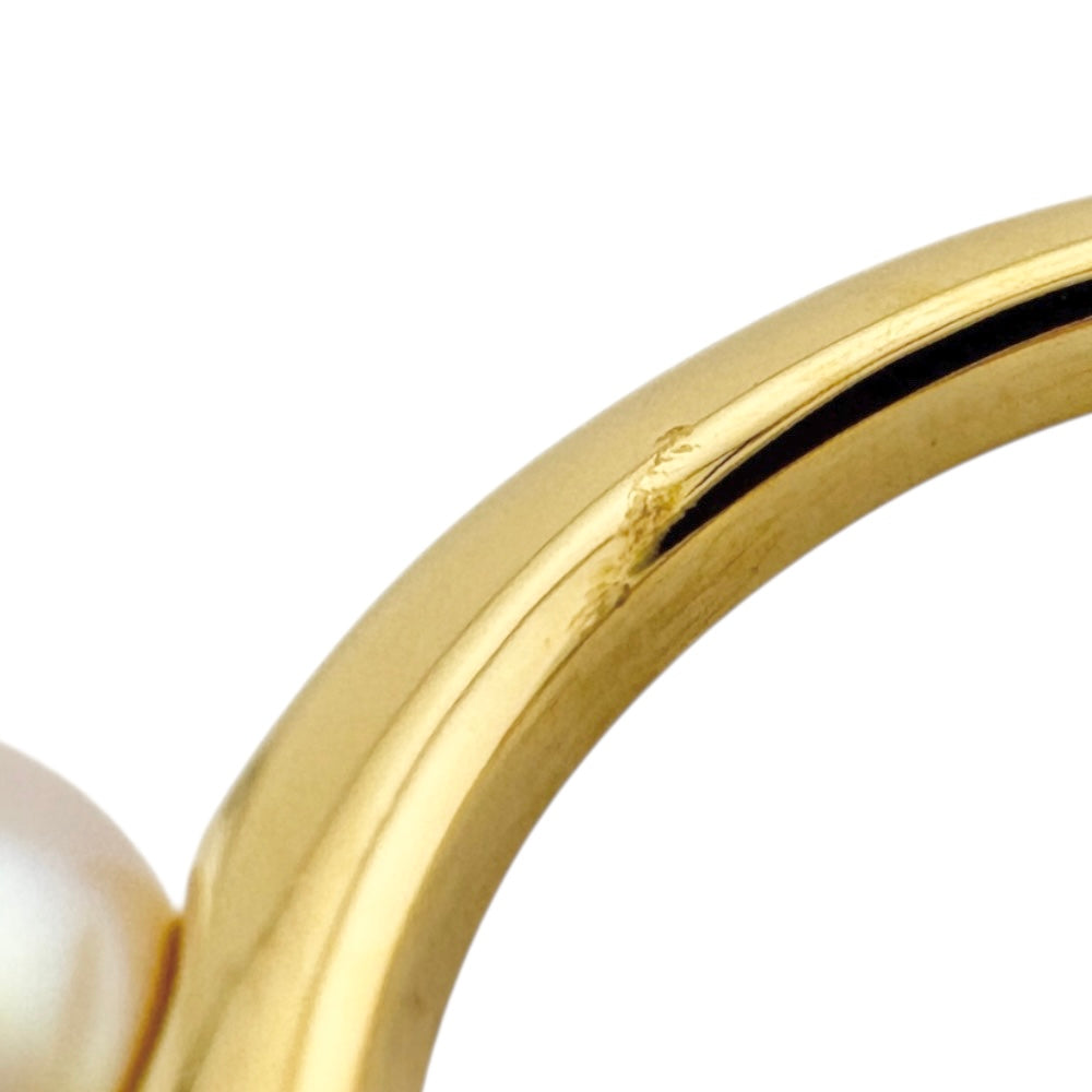 MIKIMOTO ミキモト リング 指輪 10号 18金 K18イエローゴールド