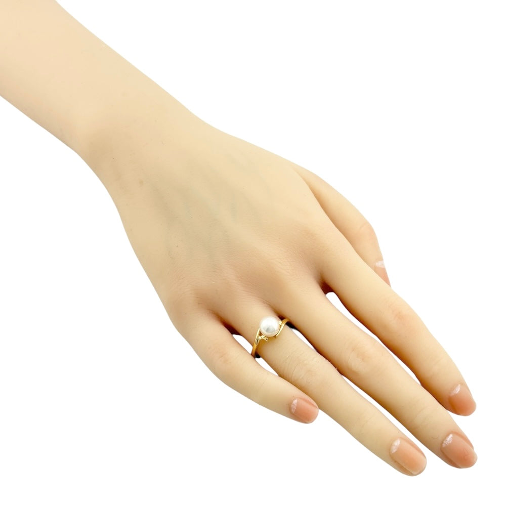 ミキモト K18 パール リング 定価12万 MIKIMOTO MIKIMOTO 約9号 パール リング K18 ゴールド ミキモト | 2122TOKYO
