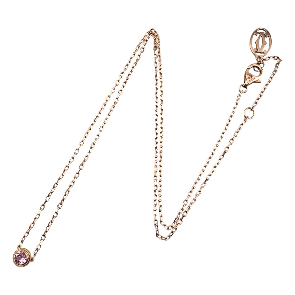 CARTIER カルティエ ダムールディアマンレジェ 約0.09ct ネックレス 18