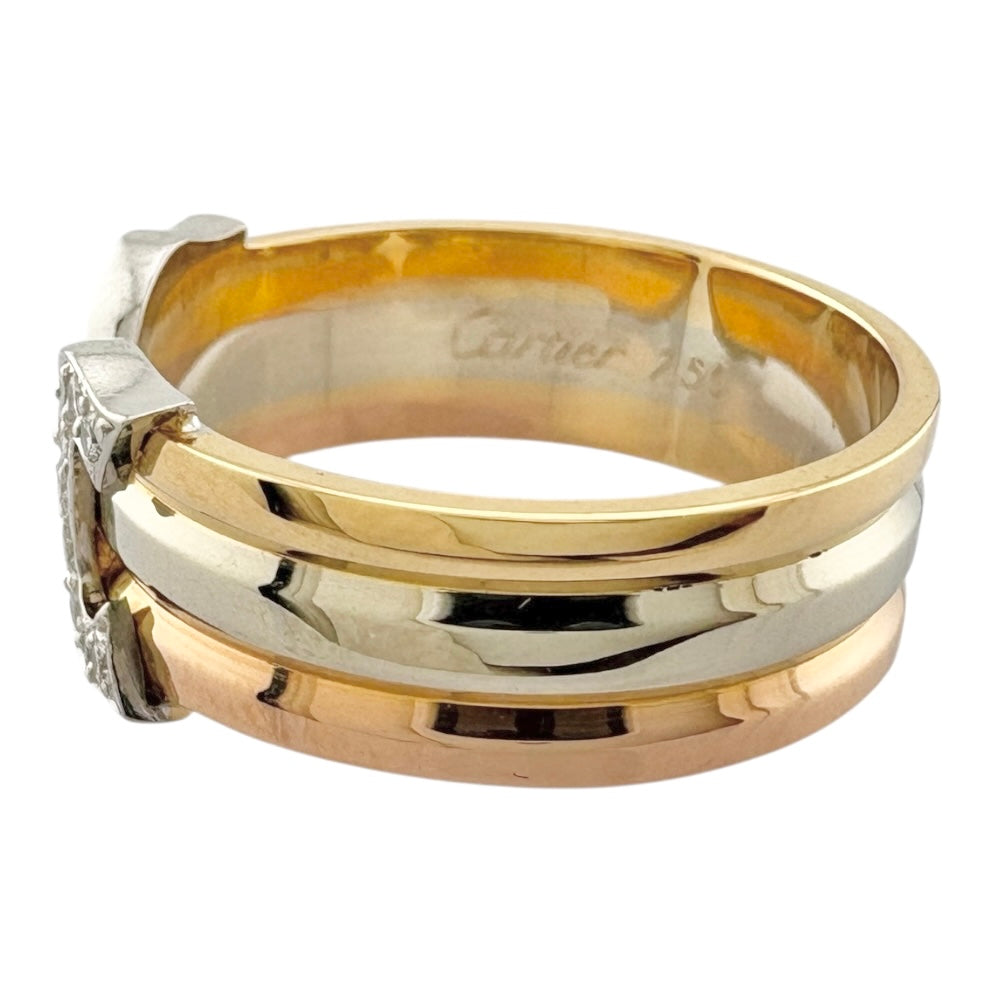 CARTIER カルティエ 2C リング 指輪 9号 18金 K18イエローゴールド