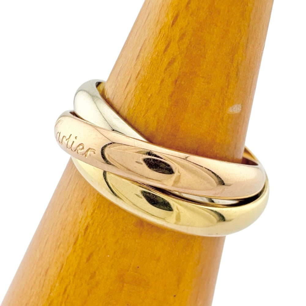 【即日発送】9号カルティエ箱無しトリニティリングK18ゴールドCartier指輪 即日発送】9号カルティエ箱無しトリニティリングK18ゴールド