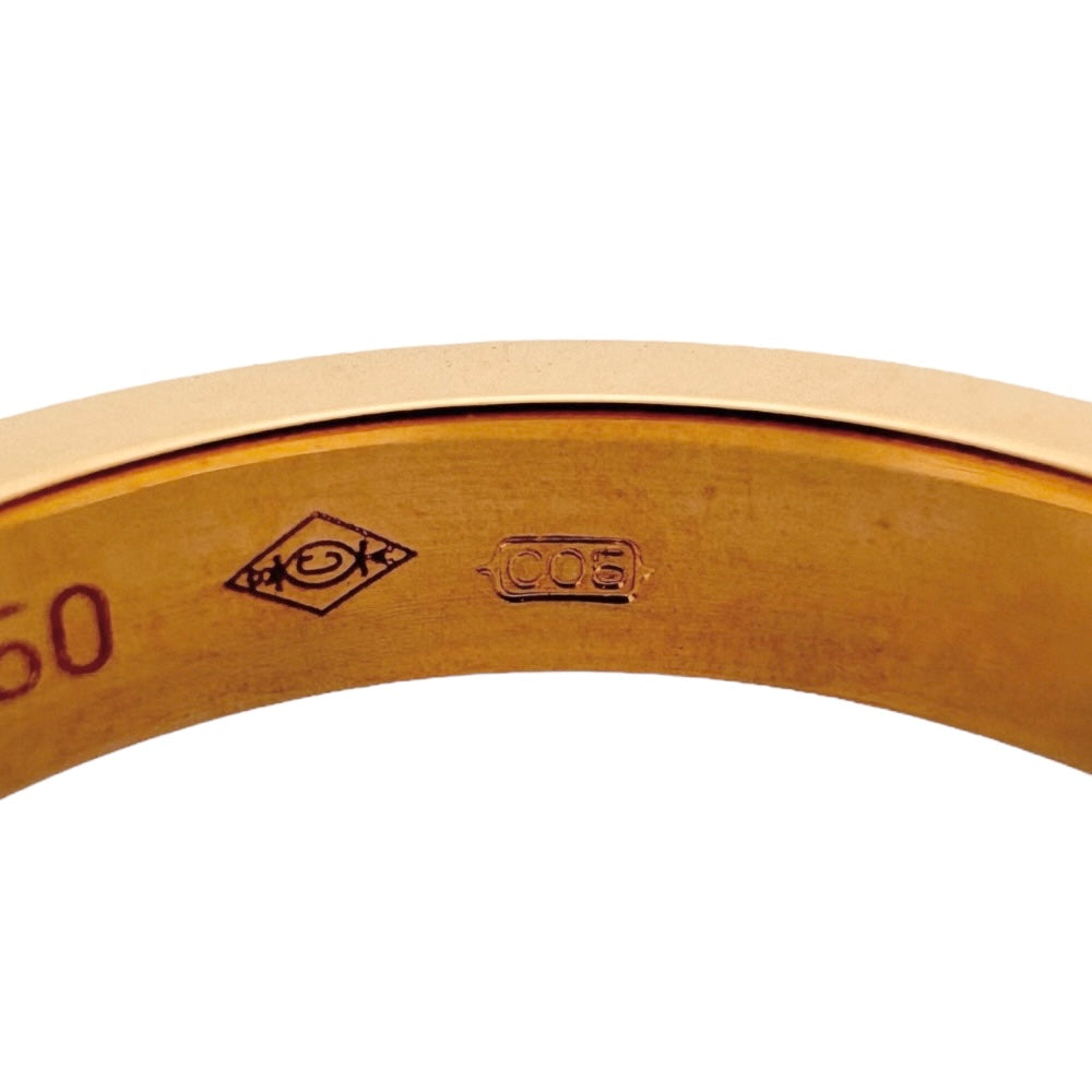 CARTIER カルティエ エングレーブド リング 指輪 7号 18金 K18