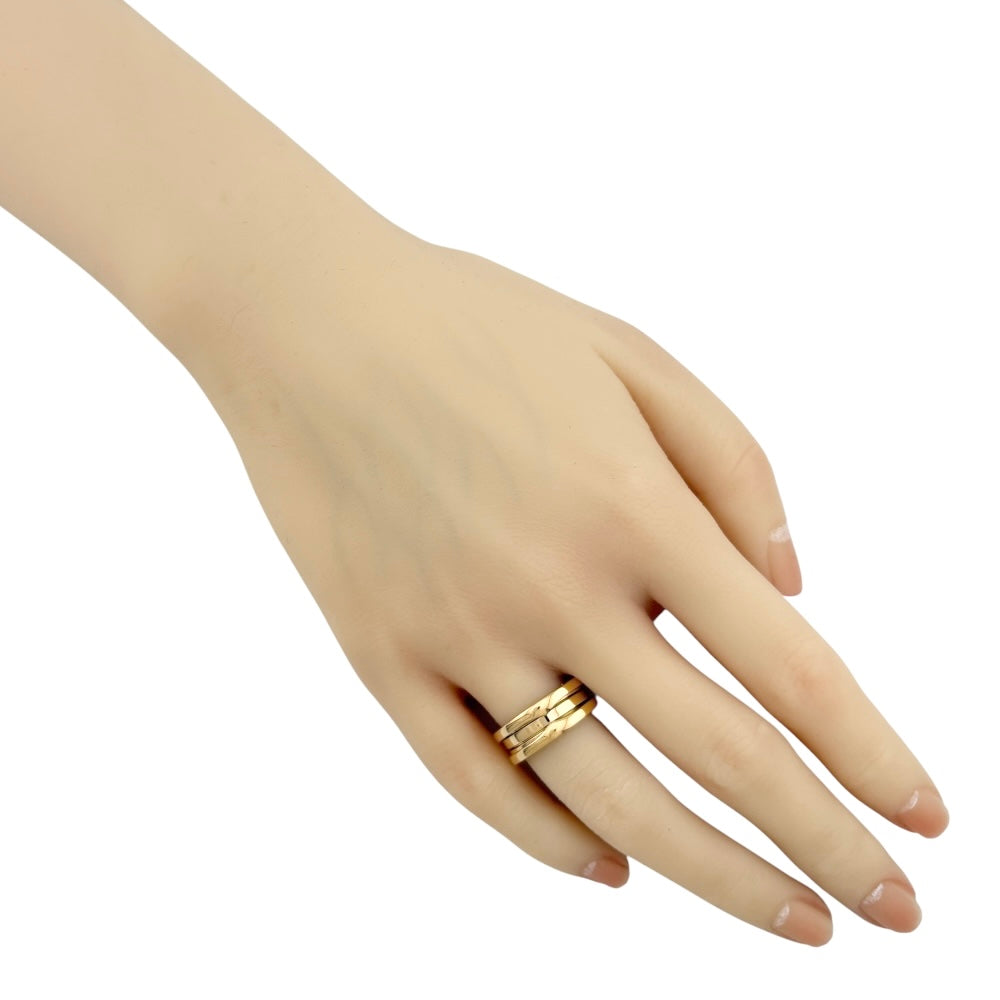 BVLGARI ブルガリ B-zero.1 3バンド リング 指輪 8.5号 18金 K18