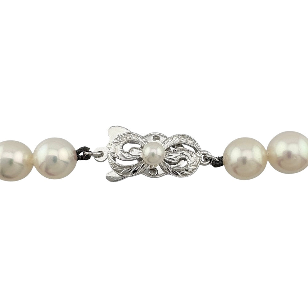 MIKIMOTO ミキモト ネックレス K14ホワイトゴールド アコヤパール