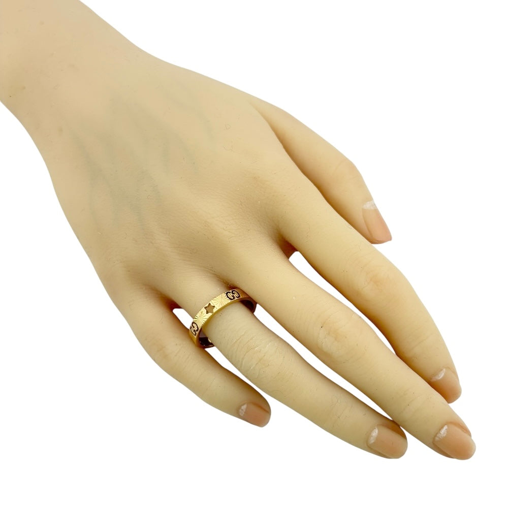 GUCCI グッチ アイコン スター リング 指輪 22号 18金 K18イエロー