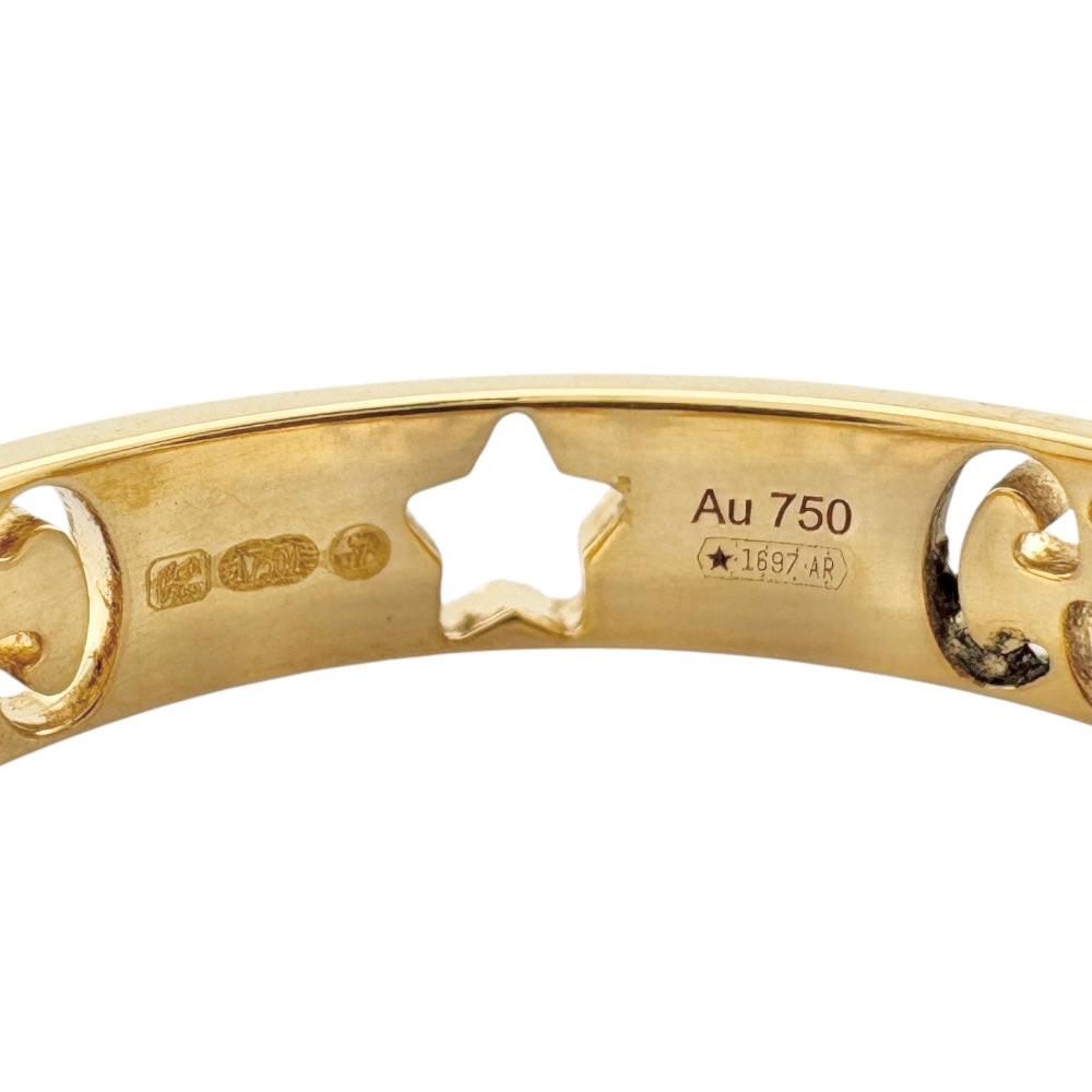 GUCCI グッチ アイコン スター リング 指輪 22号 18金 K18イエロー
