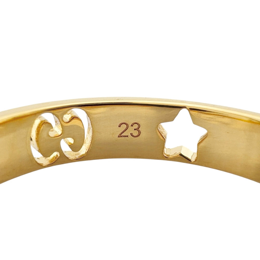 GUCCI グッチ アイコン スター リング 指輪 22号 18金 K18イエロー