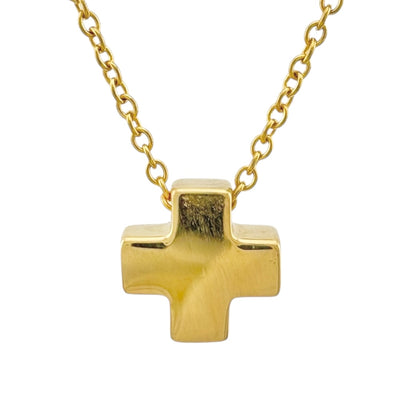 １スタ　TIFFANY&Co. ティファニー ローマンクロス ネックレス ペンダント K18 YG イエローゴールド  ティファニー ローマンクロス ネックレス SV925 シルバー