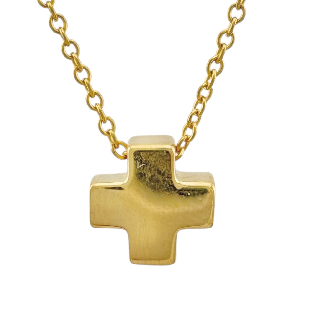 Tiffany & Co.ゴールド クロス ネックレス TIFFANY&Co. ティファニー シグネチャークロス ネックレス 18金 K18