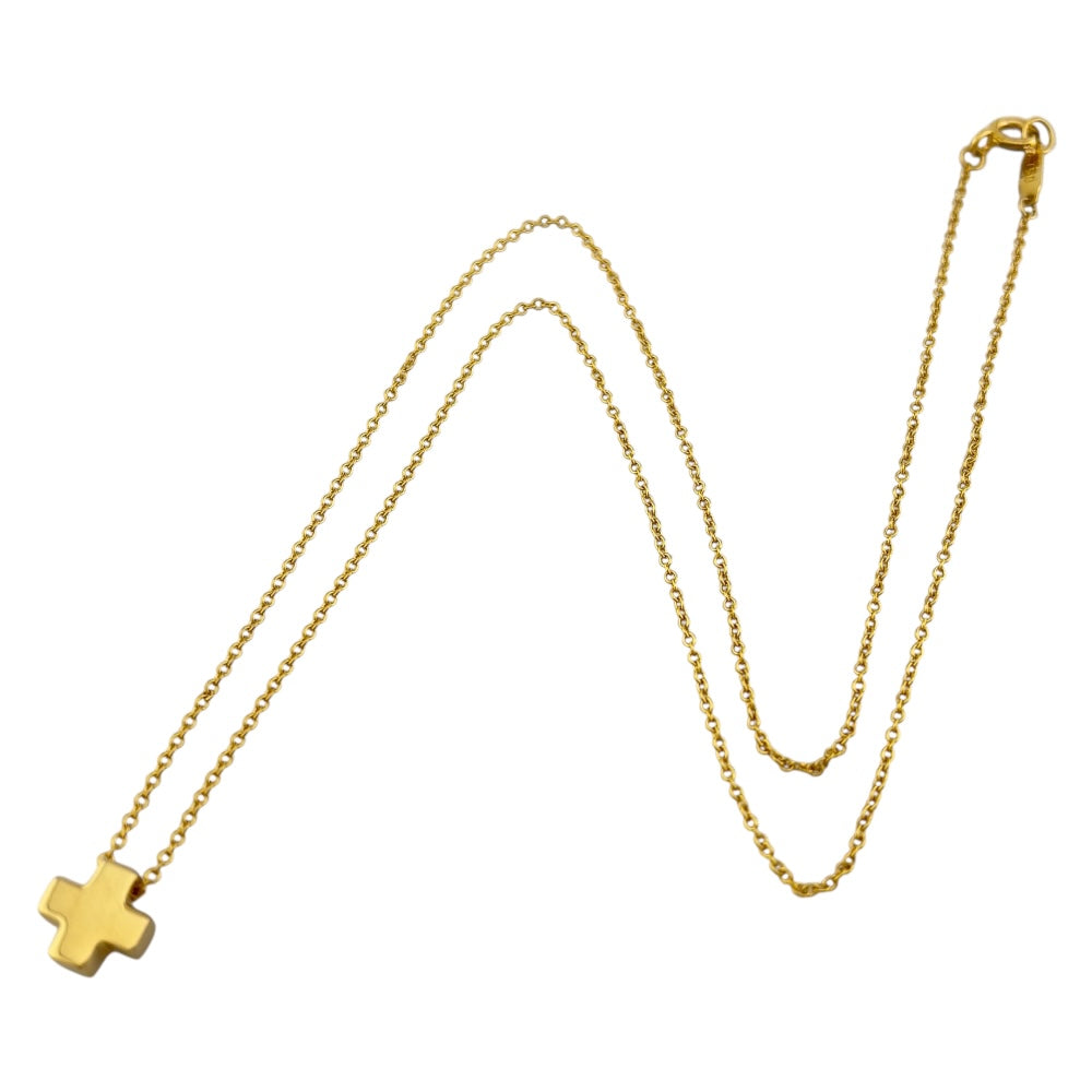 TIFFANY&Co. Tiffany Roman Cross Necklace 18K K18 Yellow Gold