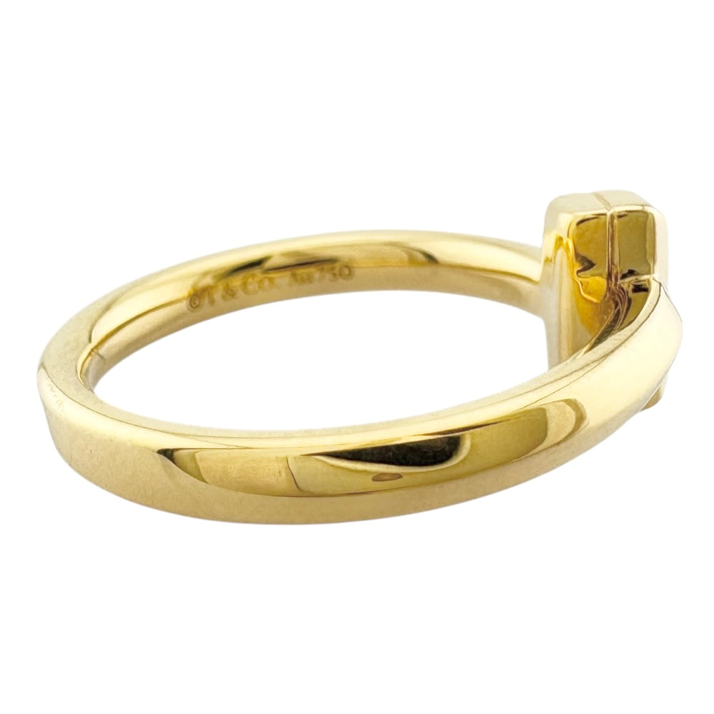TIFFANY&Co. ティファニー Tワン リング 指輪 9号 18金 K18イエロー