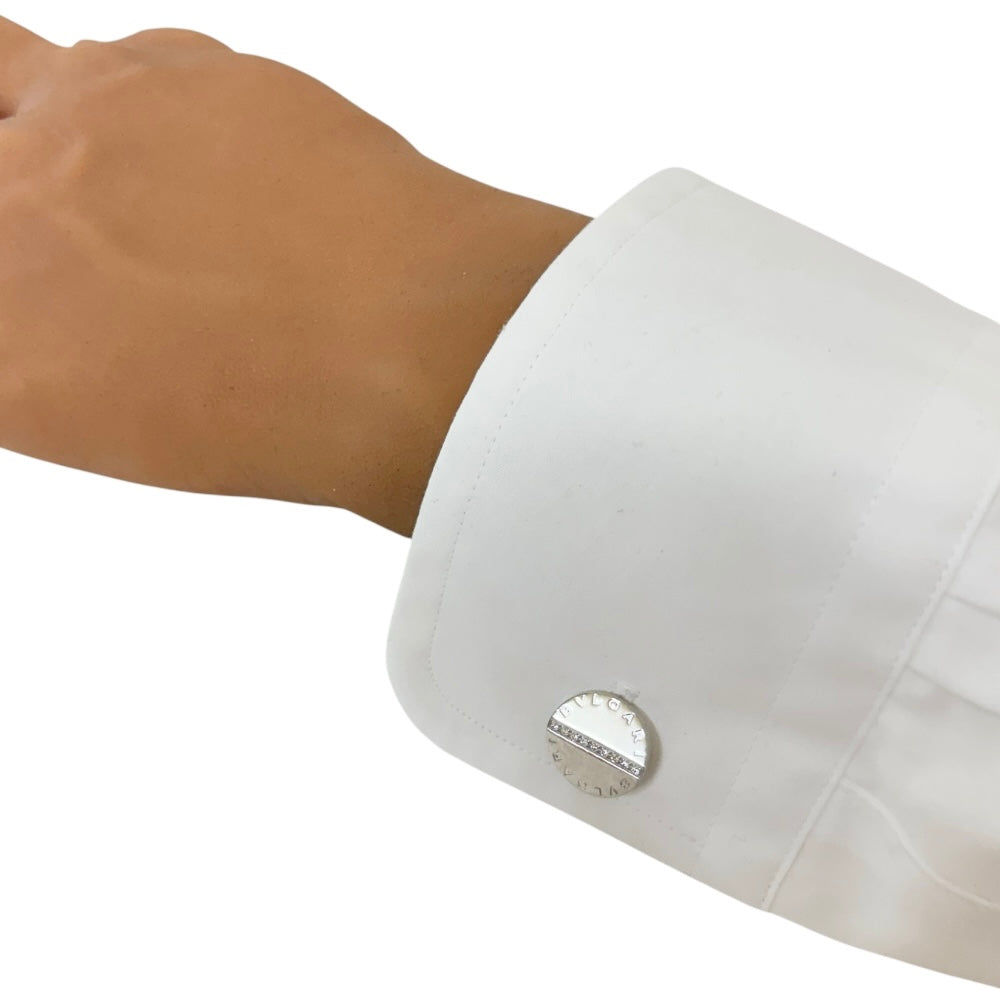 BVLGARI ブルガリ マザー オブ パール カフスリンク 18K ピンクゴールド ブルガリ・ブルガリ カフリンク に マザー・オブ