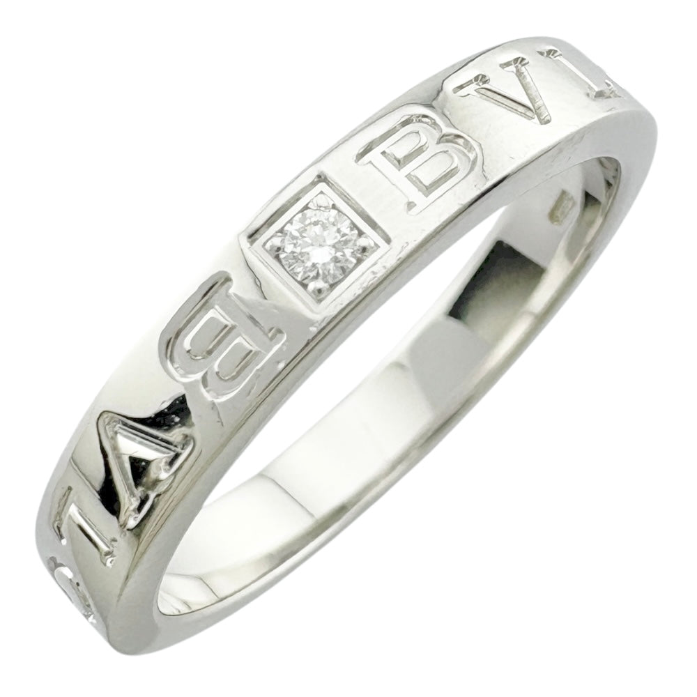 BVLGARI ブルガリブルガリリング　ホワイトゴールド BVLGARI ブルガリ ブルガリブルガリ リング 指輪 25号 18金 K18