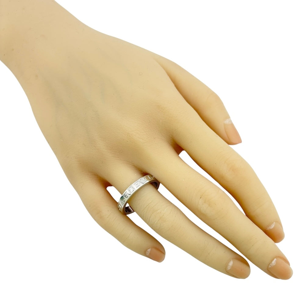 BVLGARI ブルガリブルガリリング　ホワイトゴールド BVLGARI ブルガリ ブルガリブルガリ リング 指輪 25号 18金 K18