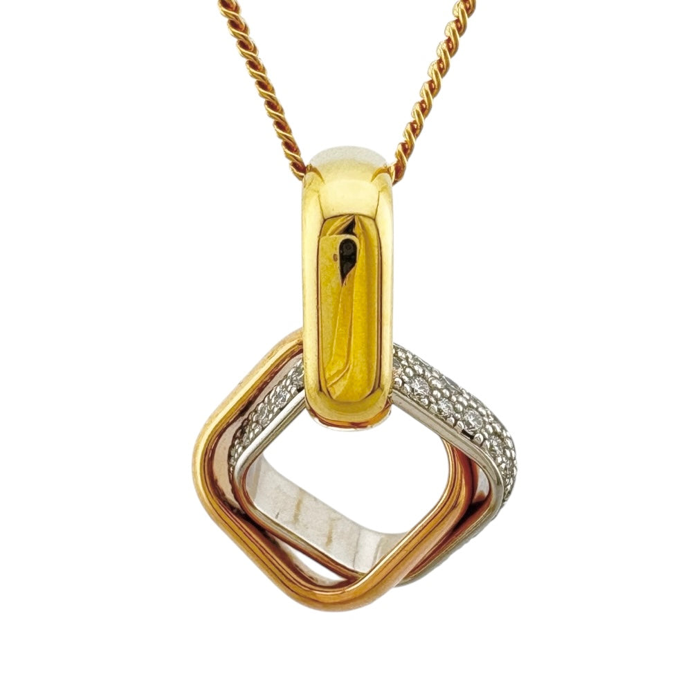 CARTIER カルティエ トリニティクッション ネックレス 18金 K18