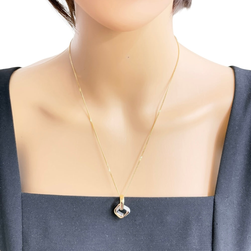 CARTIER Cartier Trinity Cushion Necklace 18K K18 Yellow Gold