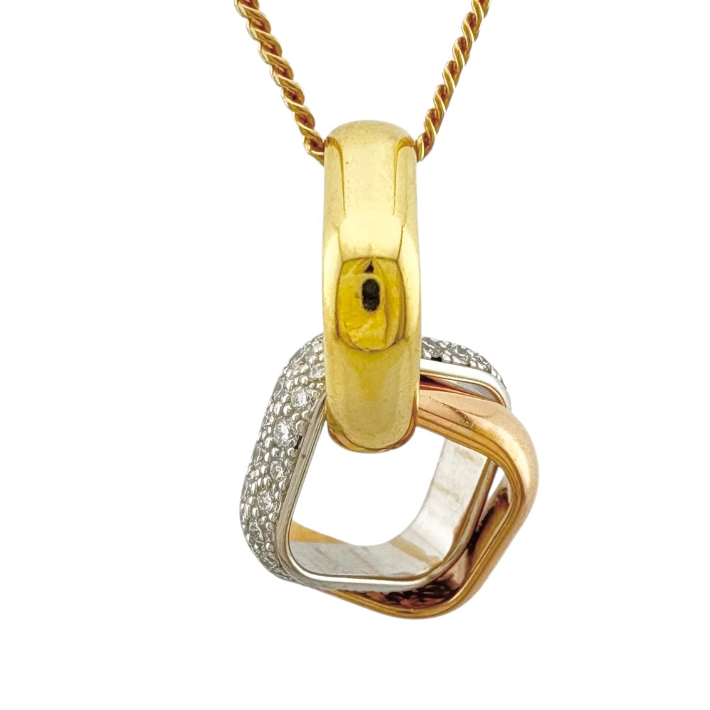 CARTIER カルティエ トリニティクッション ネックレス 18金 K18