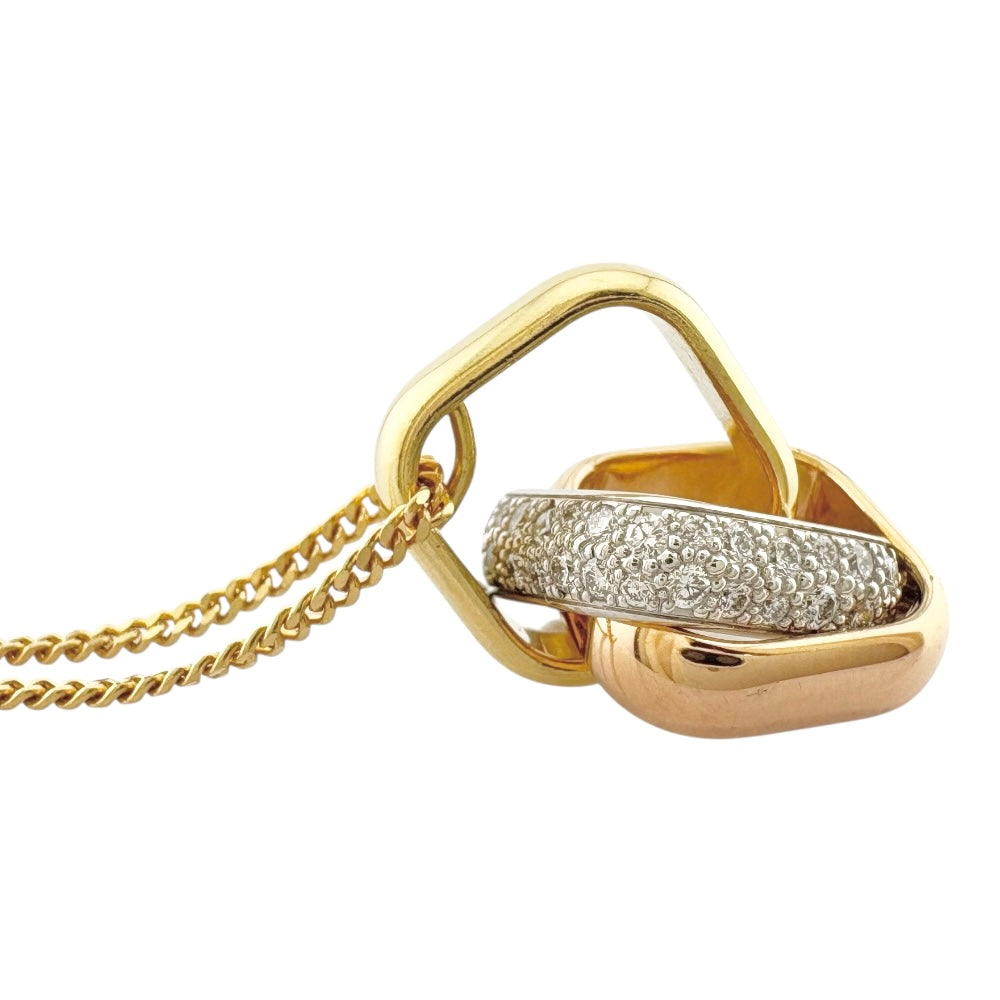 CARTIER カルティエ トリニティクッション ネックレス 18金 K18