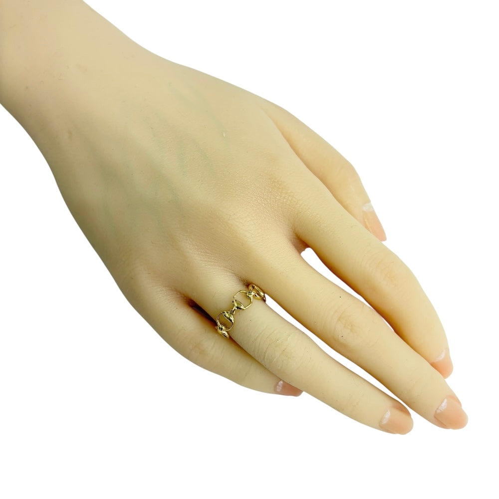 GUCCI グッチ ホースビット リング 指輪 8号 18金 K18イエロー