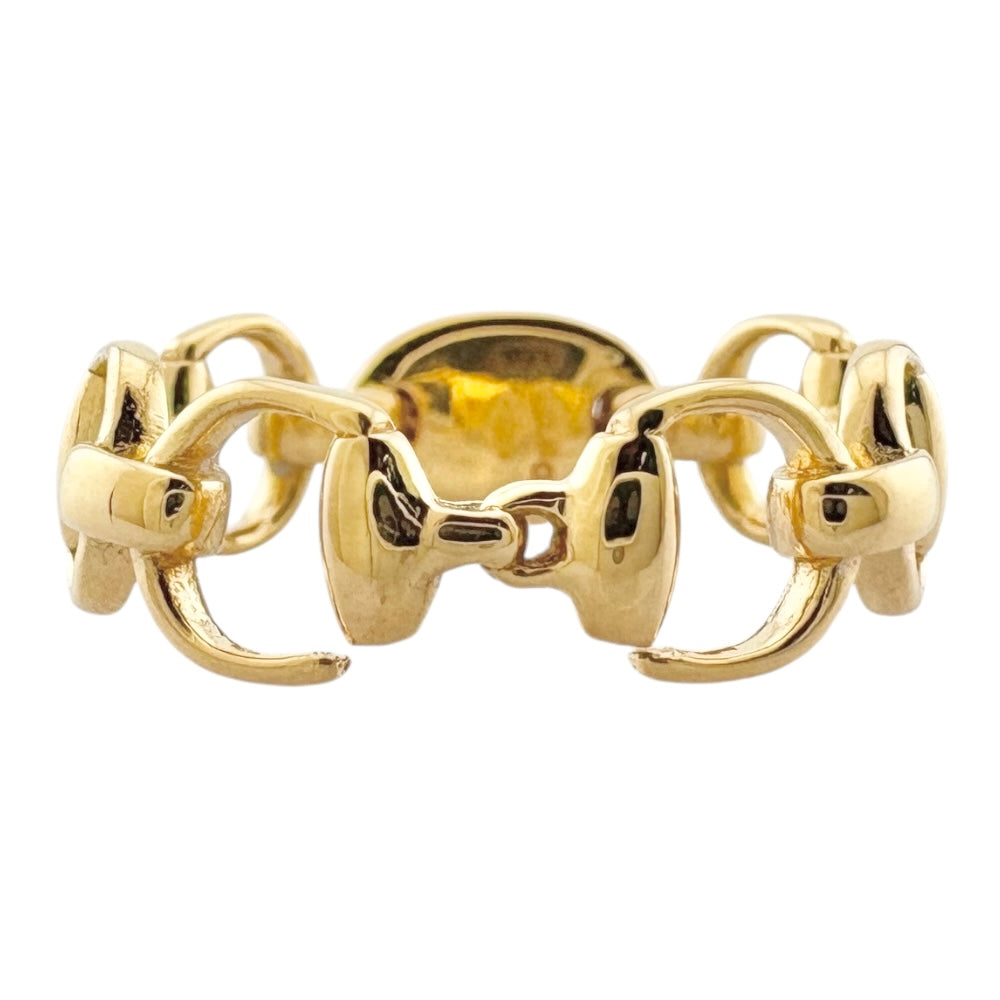 GUCCI グッチ ホースビット リング 指輪 8号 18金 K18イエロー