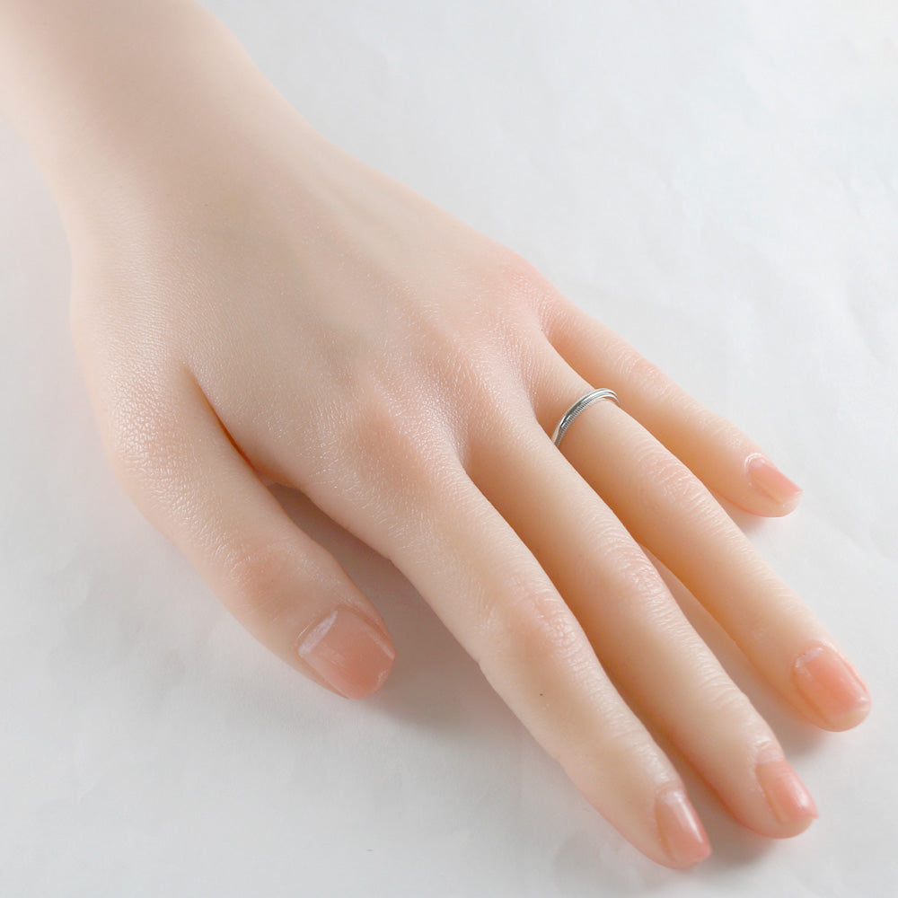 ティファニー TIFFANY&Co. ミルグレイン リング・指輪 9号 Pt950