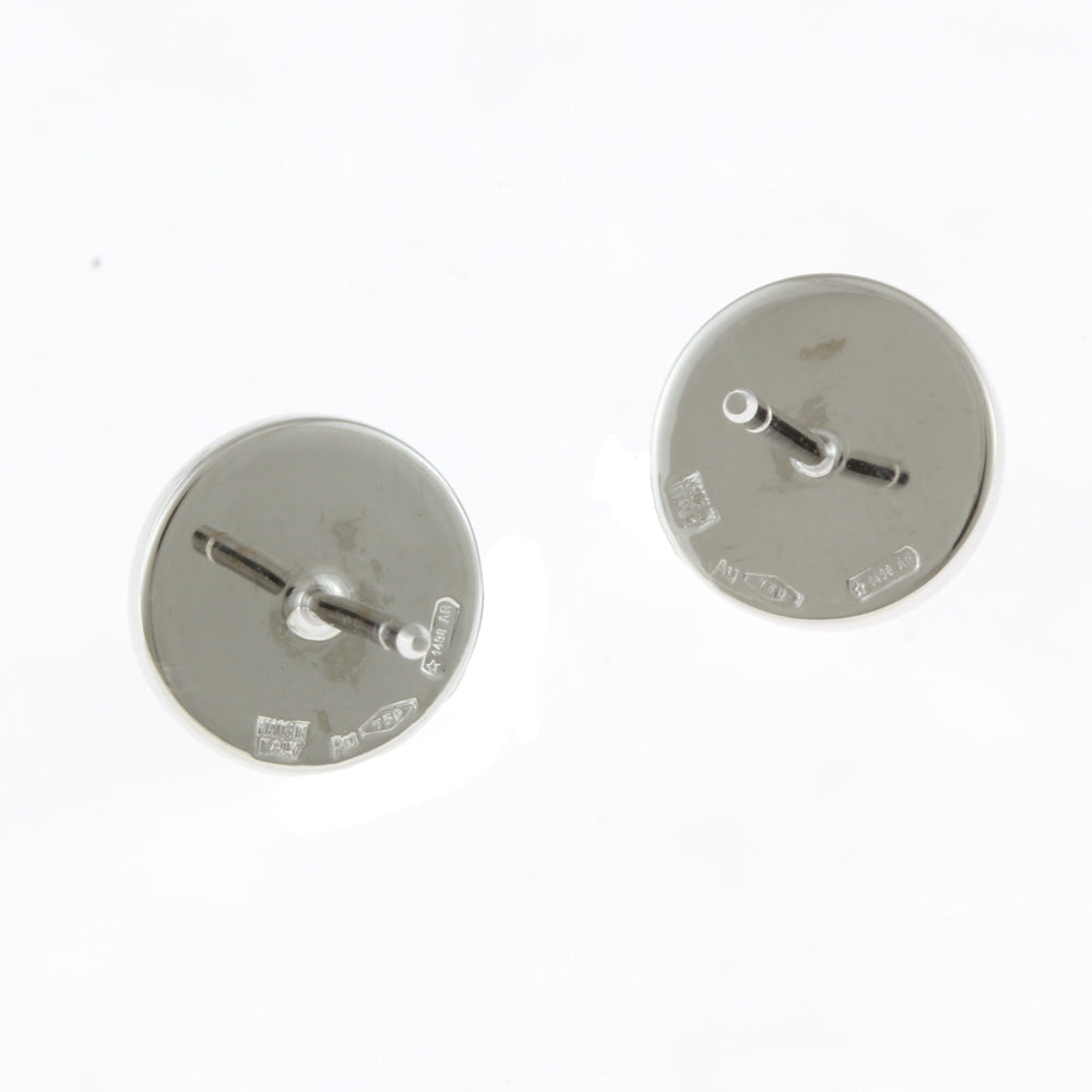 中古】 ブルガリ BVLGARI K18WG ピアス オニキス Wブルガリ 18金 K18