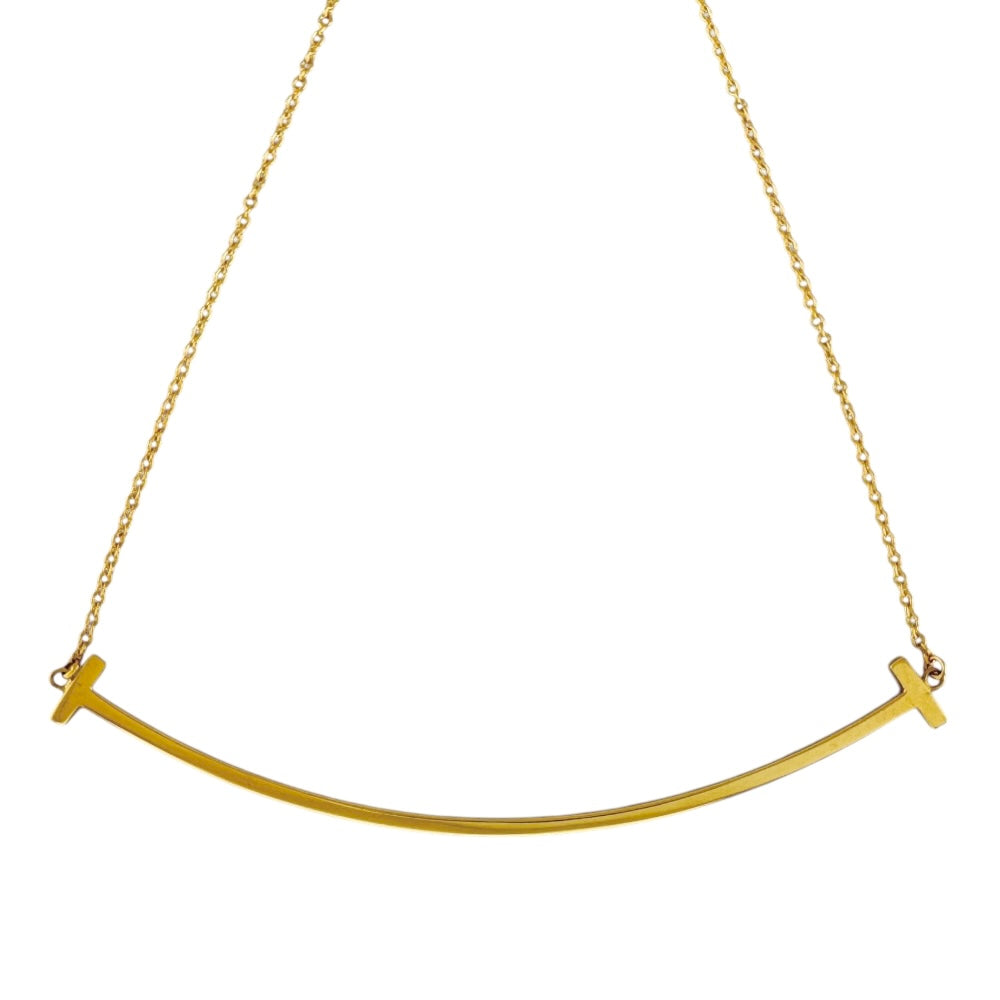 TIFFANY&Co. ティファニー Tスマイル ラージ ネックレス 18金 K18