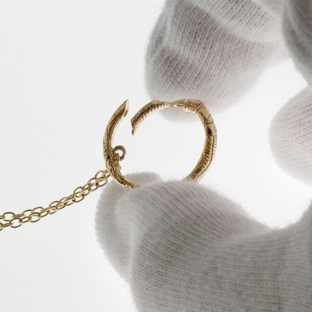 GUCCI グッチ ゴールド スネーク リング ネックレス 18金 K18