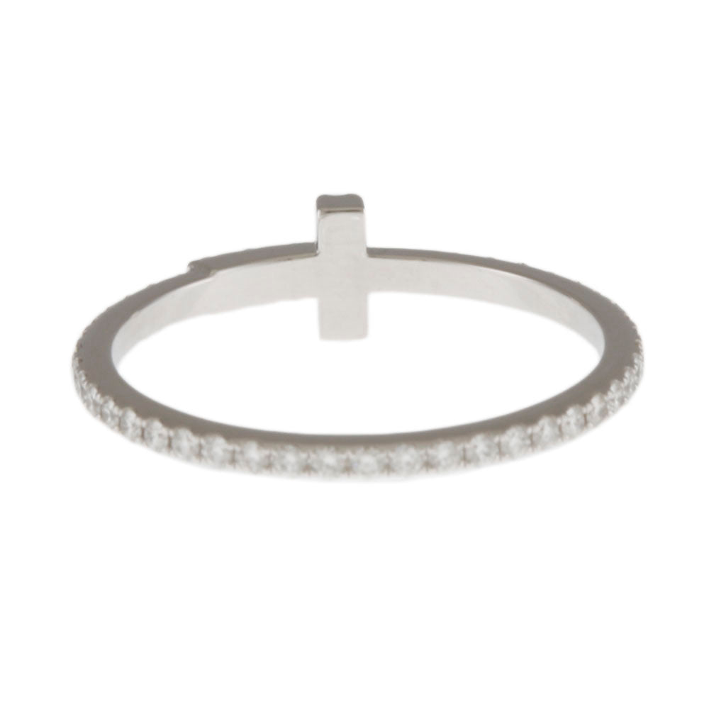 ティファニー TIFFANY&Co. Tワン リング・指輪 9号 18金 K18ホワイト