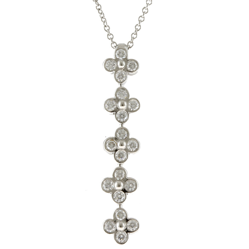 ティファニー TIFFANY&Co. ベゼルセット ネックレス Pt950プラチナ