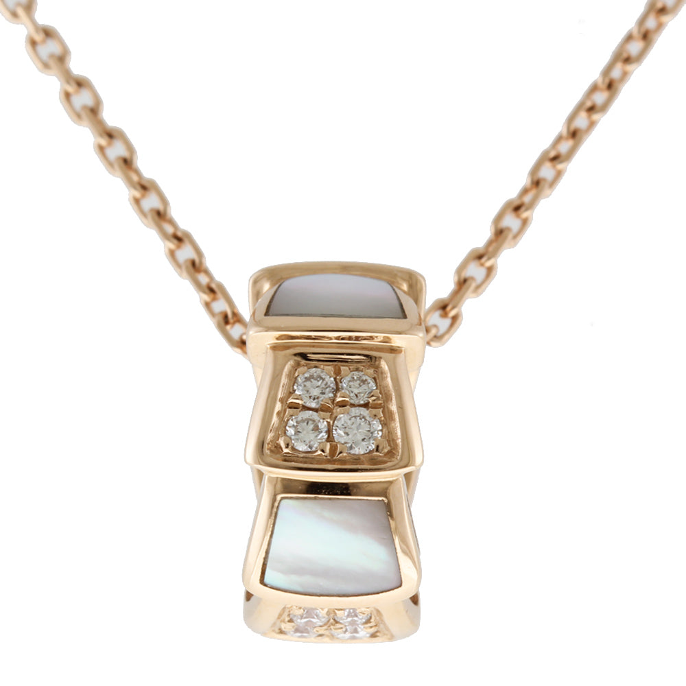 ブルガリ セルペンティヴァイパー ネックレス 18金 K18ピンクゴールド  