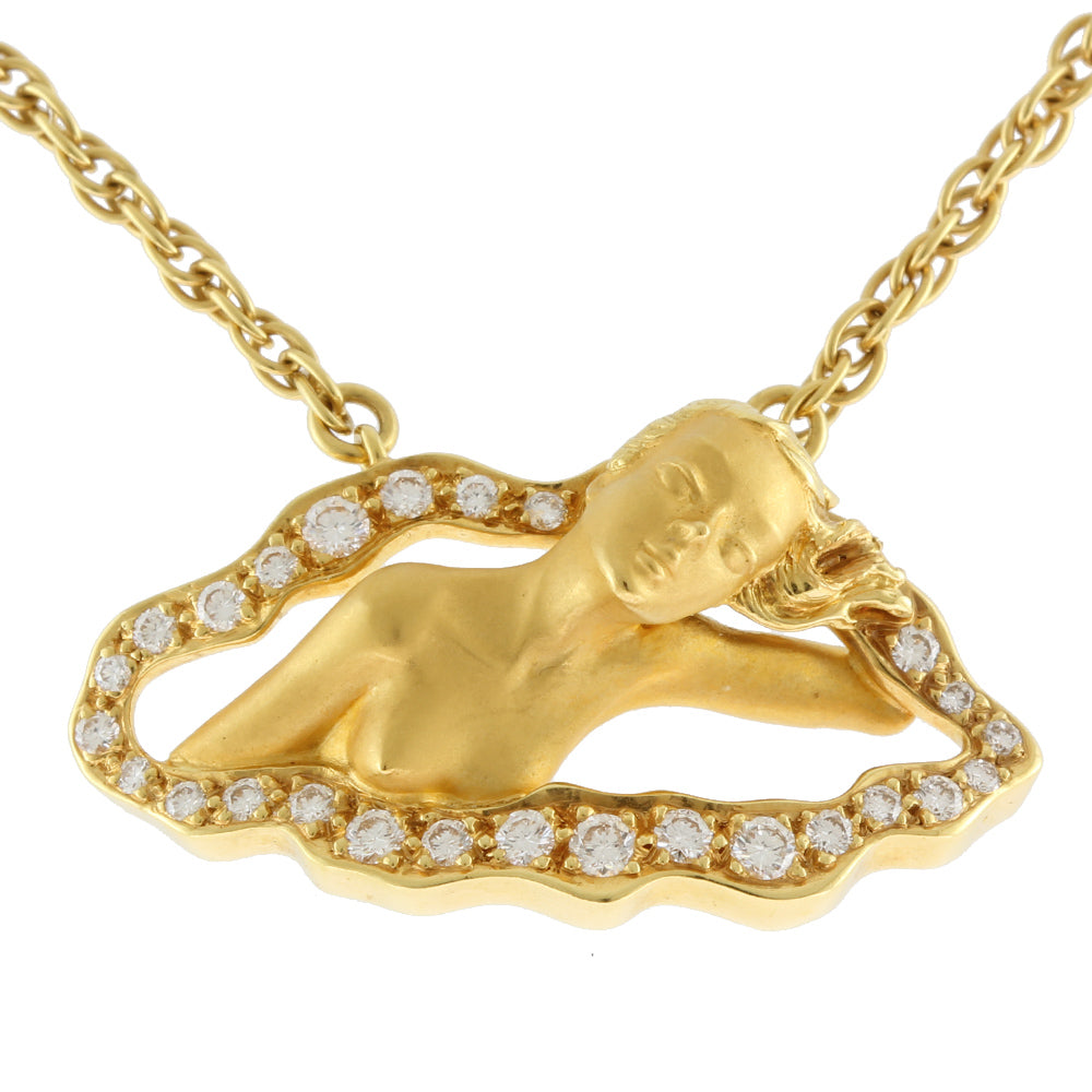 【Carrera y Carrera】カレライカレラ ネックレス K18 750 CARRERA y カレライカレラ ネックレス Y アダム＆イヴ 男女