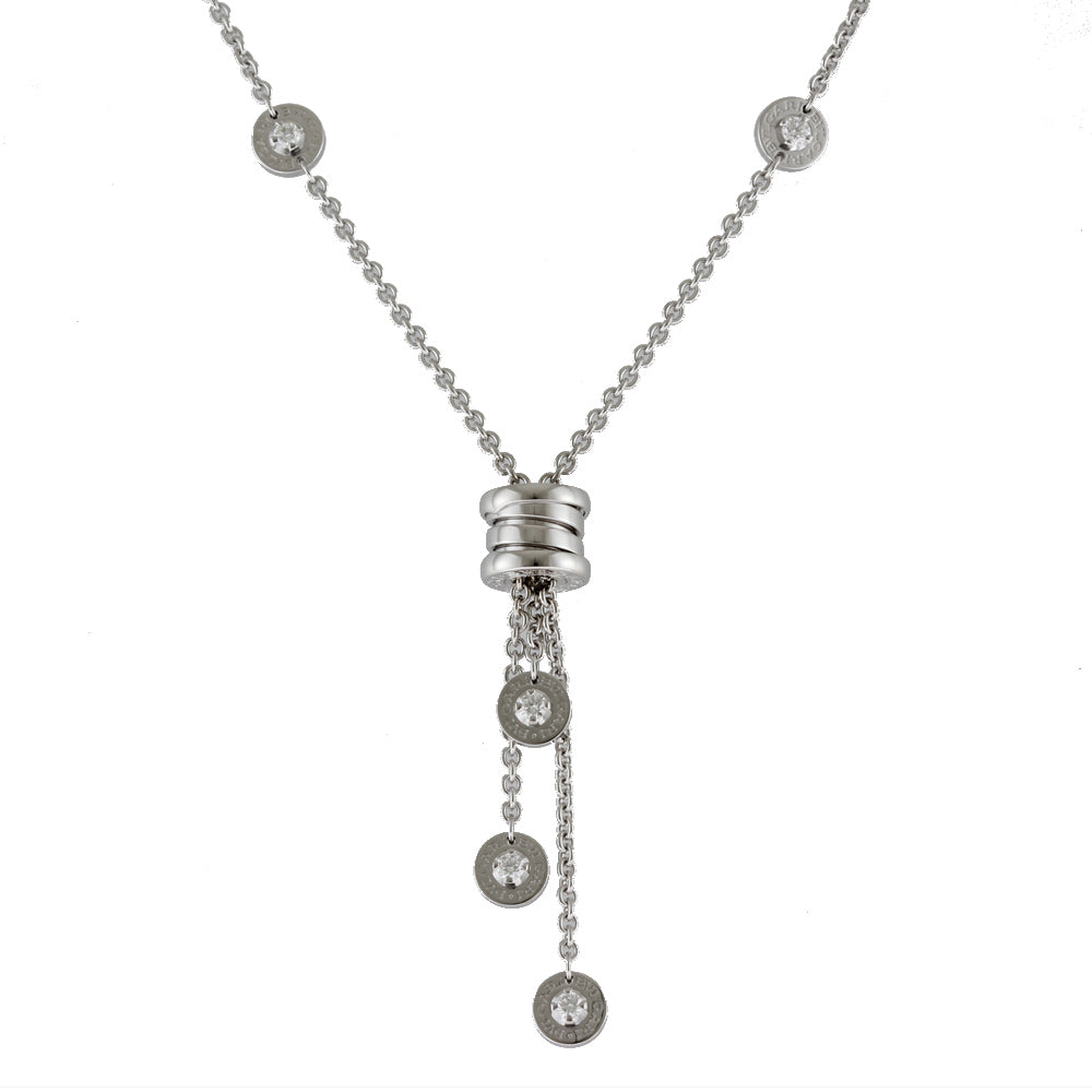 BVLGARI B-Zero One Element Necklace 18K K18 White Gold