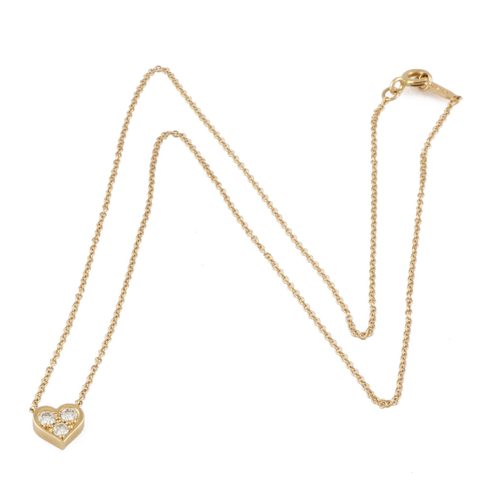 磨き済 ティファニー センチメンタルハート ダイヤモンド ネックレス ゴールド TIFFANY＆Co.】【仕上済】ティファニー『K18PG センチメンタルハート