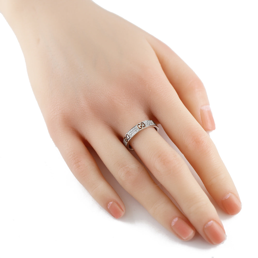 GUCCI グッチ アイコンスターダスト ダイヤモンド リング 指輪 17号 18