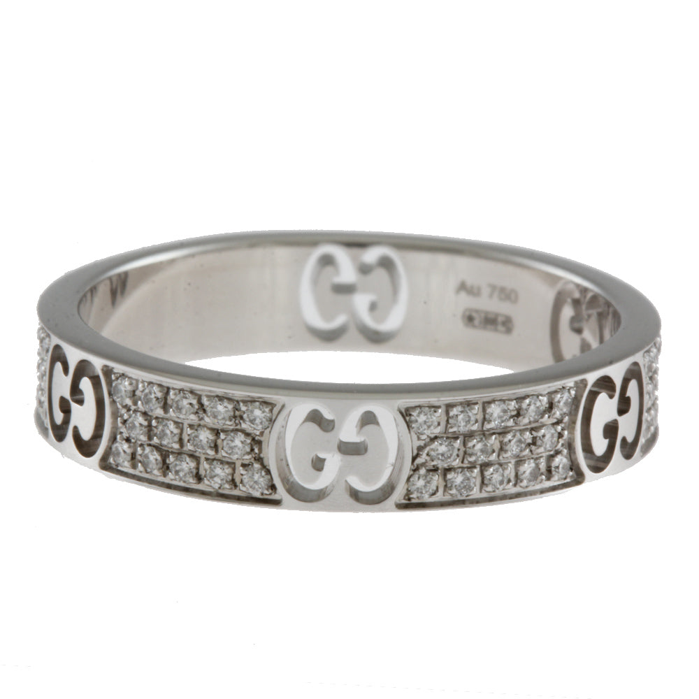 GUCCI グッチ アイコンスターダスト ダイヤモンド リング 指輪 17号 18