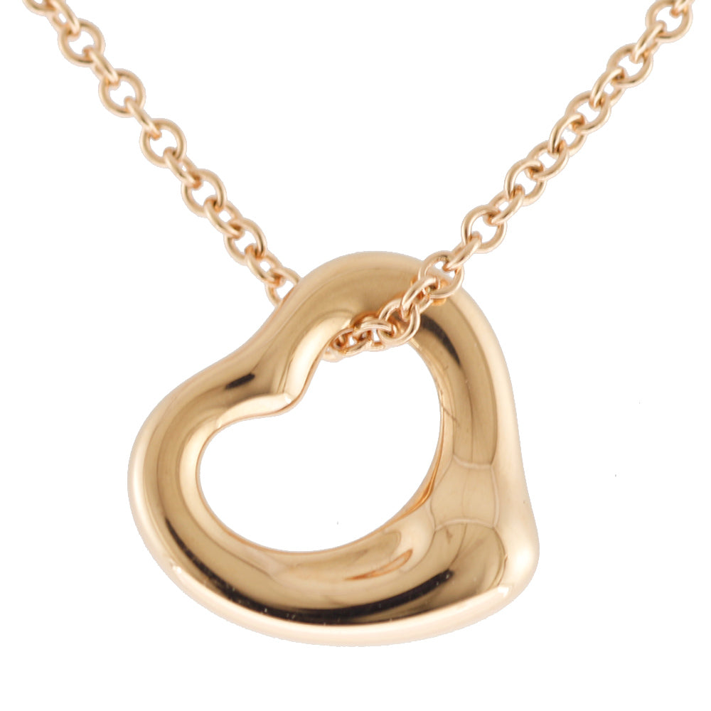 TIFFANY&Co. Tiffany Open Heart Necklace 18K K18 Pink Gold