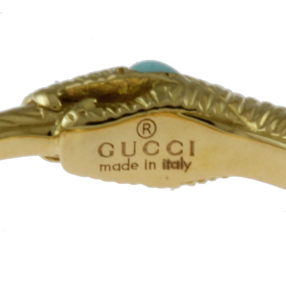 GUCCI グッチ ウロボロス リング 指輪 8.5号 18金 K18イエローゴールド