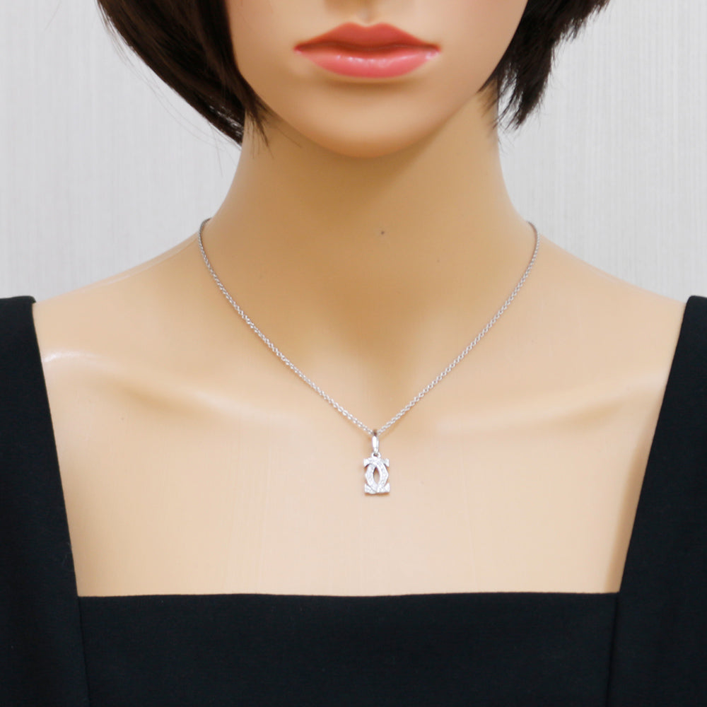 CARTIER カルティエ 2C ダイヤモンド ペンダントトップ 18金 K18