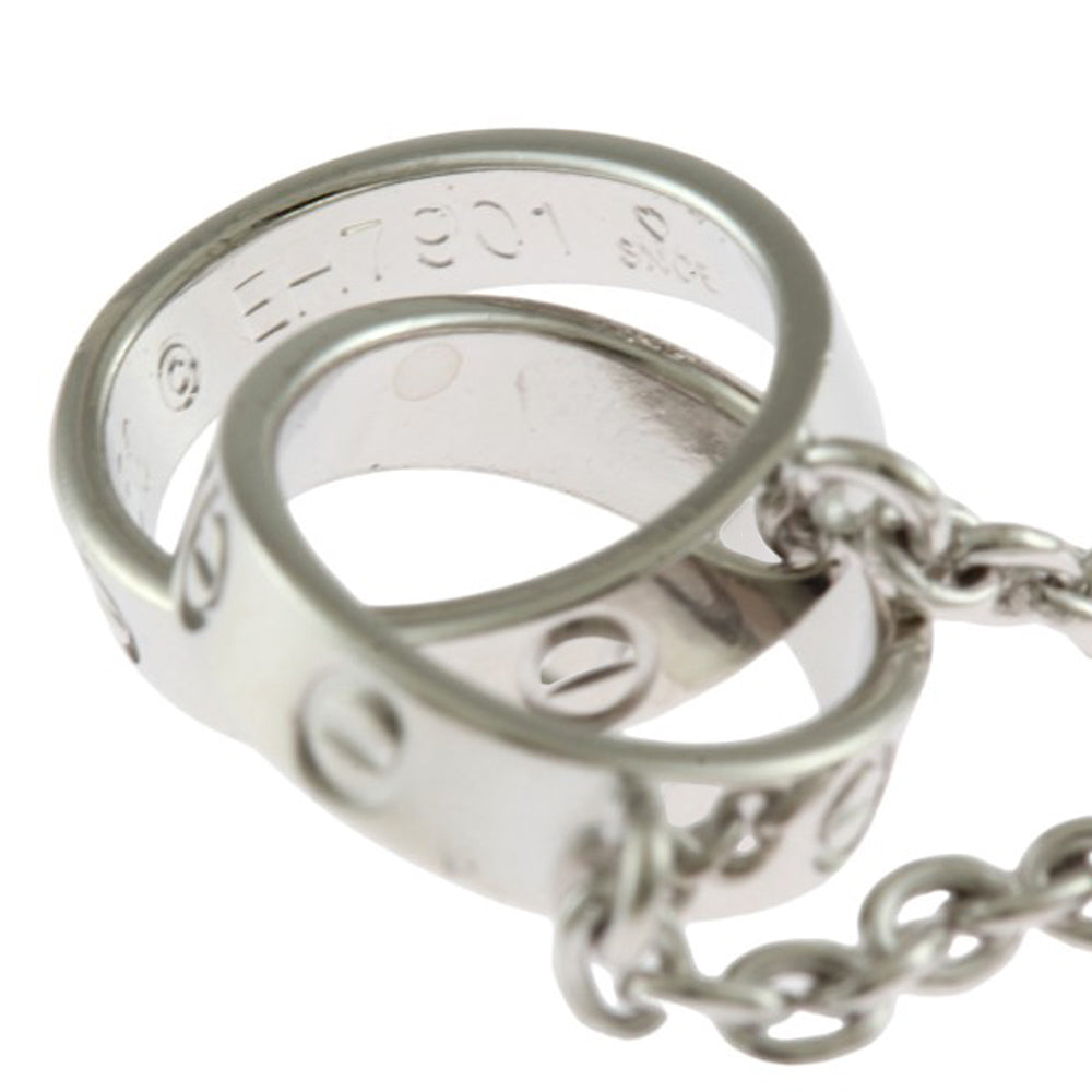 CARTIER Baby Love Bracelet, 18K White Gold, Women's, Used [36