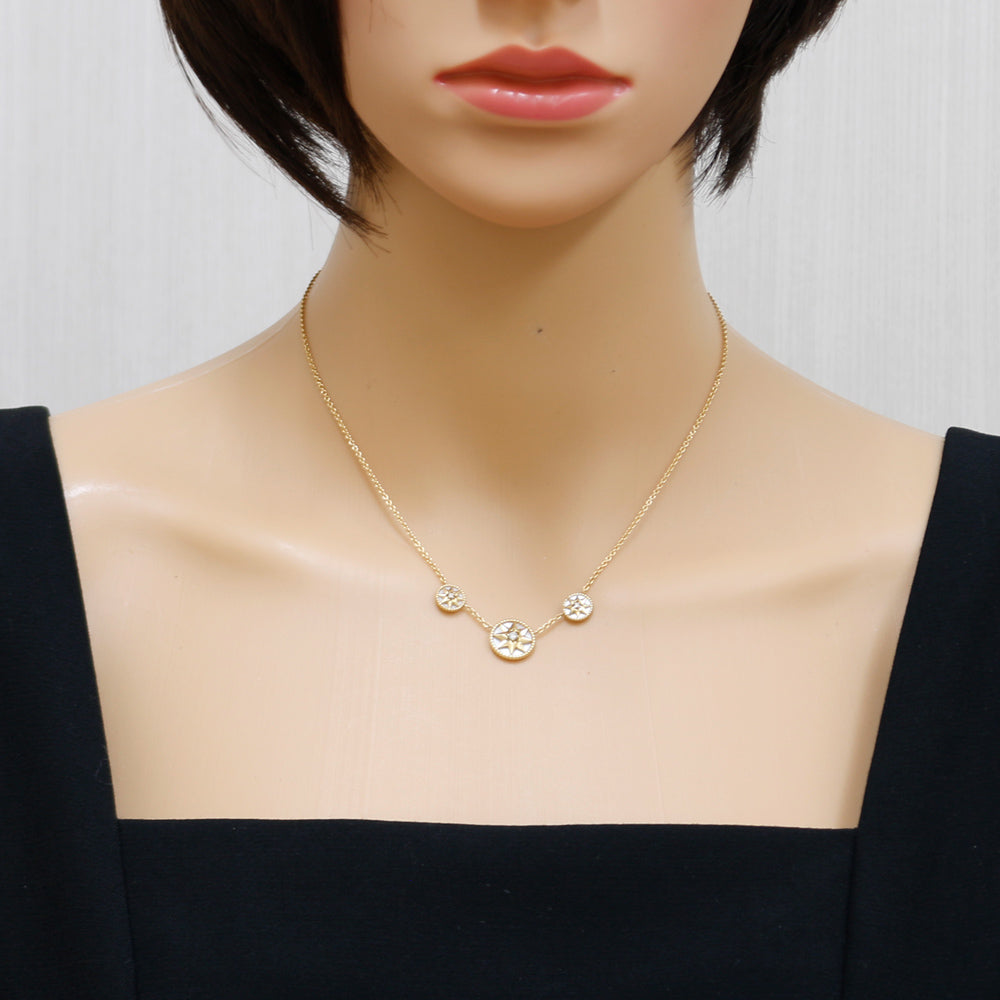 Dior ディオール ローズデヴァン ネックレス 18金 K18イエローゴールド