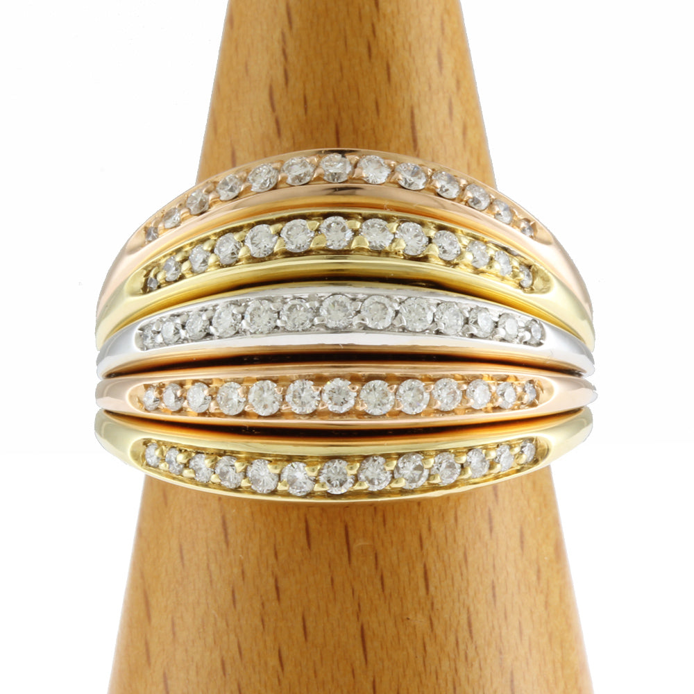 美品　ダミアーニ　ミモザ　リング　K18WG/パヴェダイヤ　サイズ約49 美品 ダミアーニ ミモザ リング K18WG/パヴェダイヤ サイズ約49