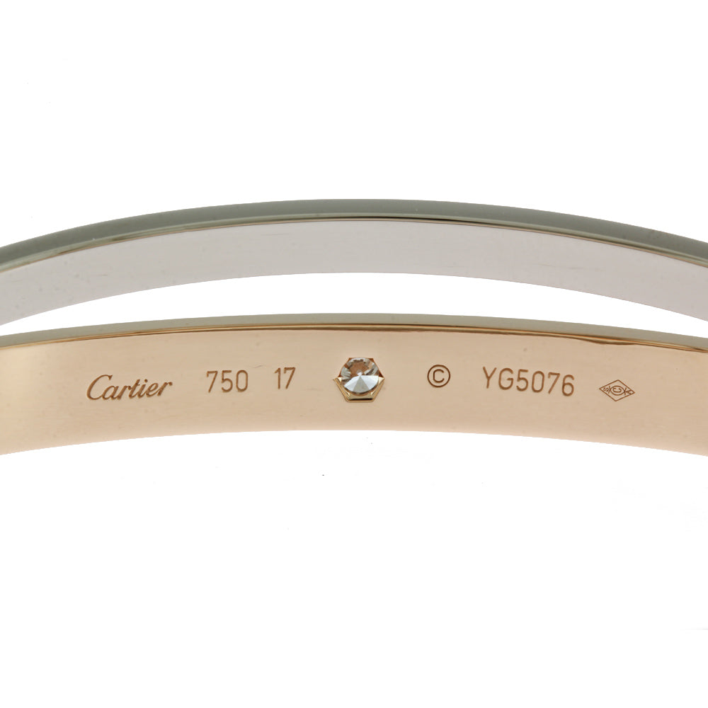 CARTIER Love Bracelet Diamond Bangle with Screwdriver 18K