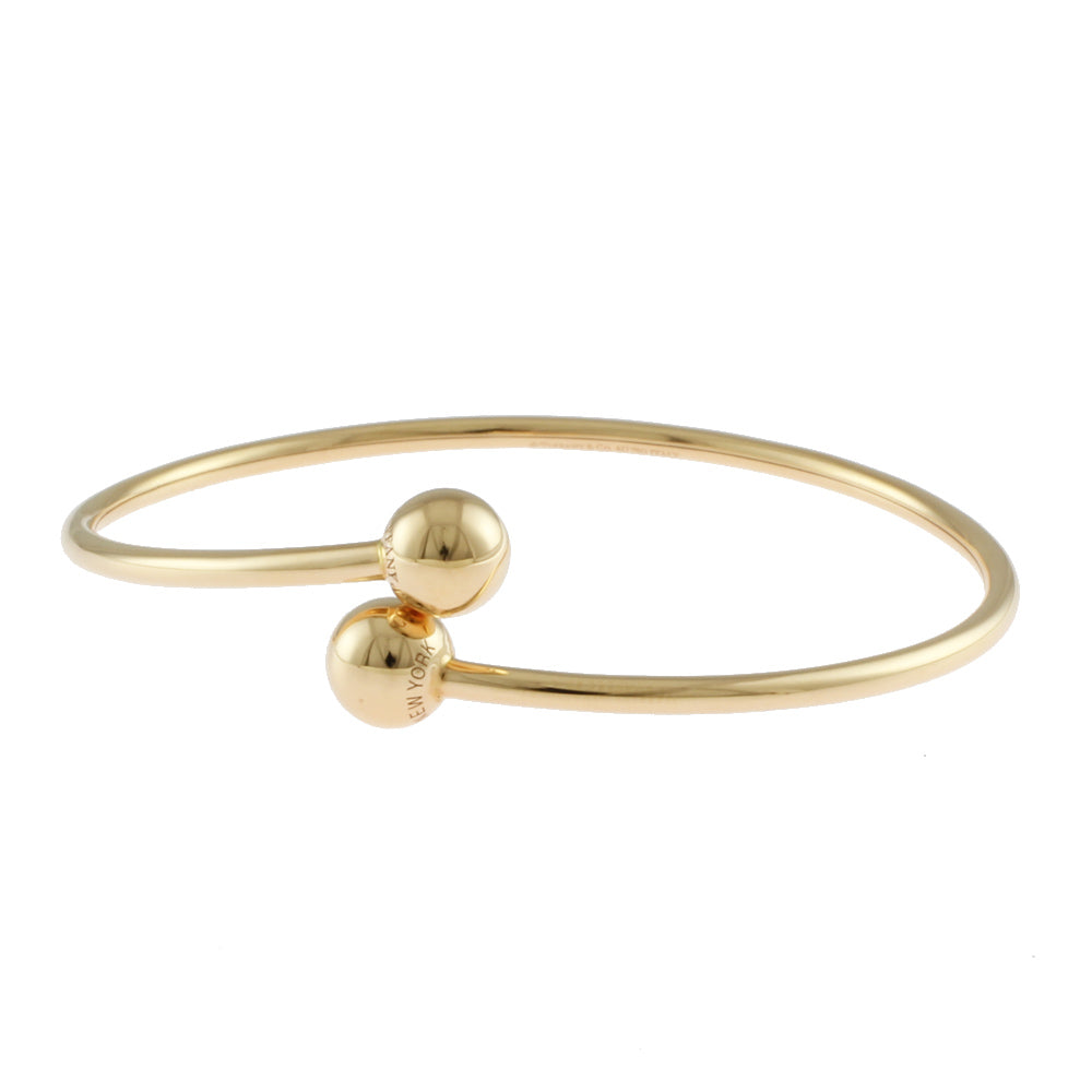 TIFFANY&Co. ティファニー ハードウェアボール バイパス バングル 18金