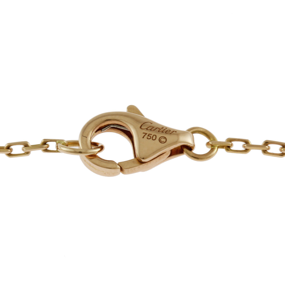 Cartier Cartier Double C Necklace 18 Gold K18 Pink Gold Pink