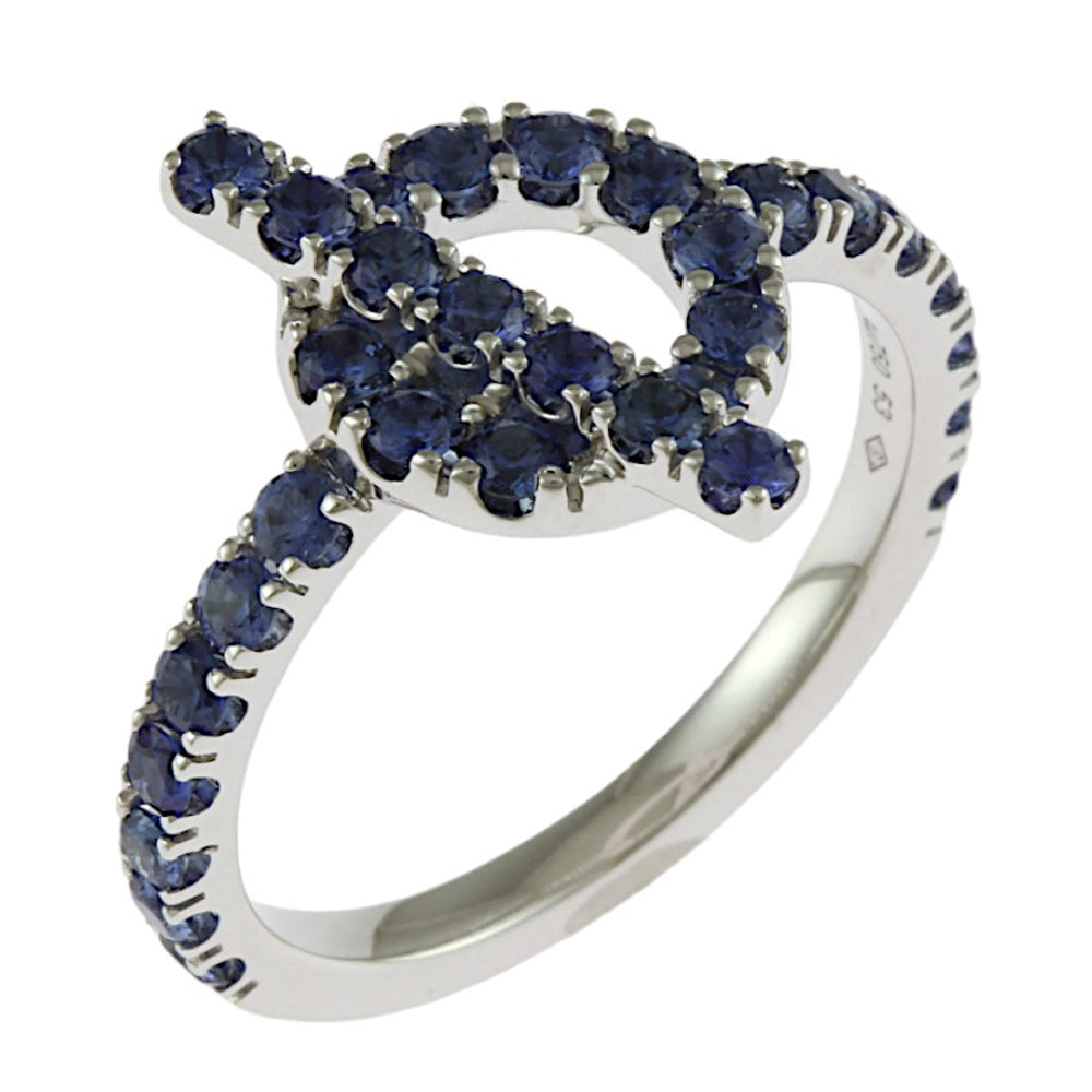 エルメス フィネス サファイア リング 指輪 エルメス 12.5号 18金