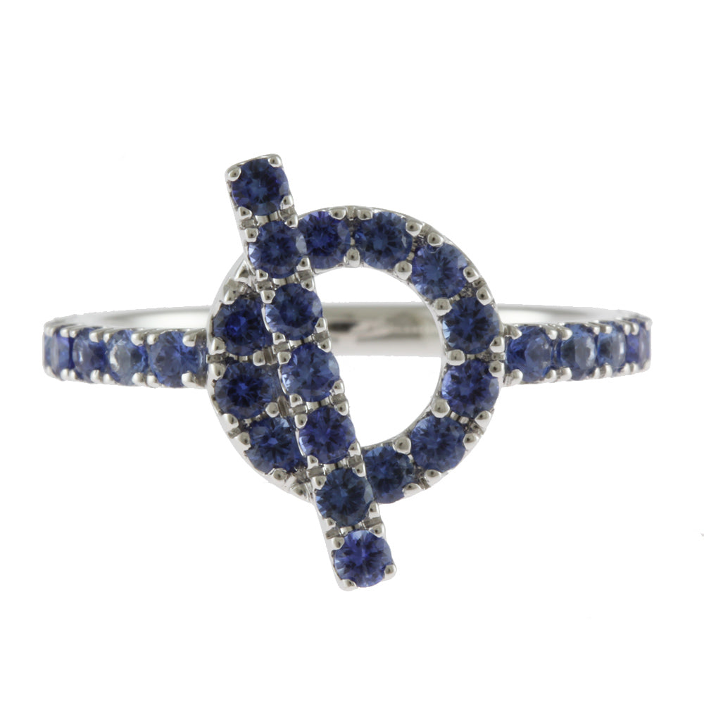 エルメス フィネス サファイア リング 指輪 エルメス 12.5号 18金