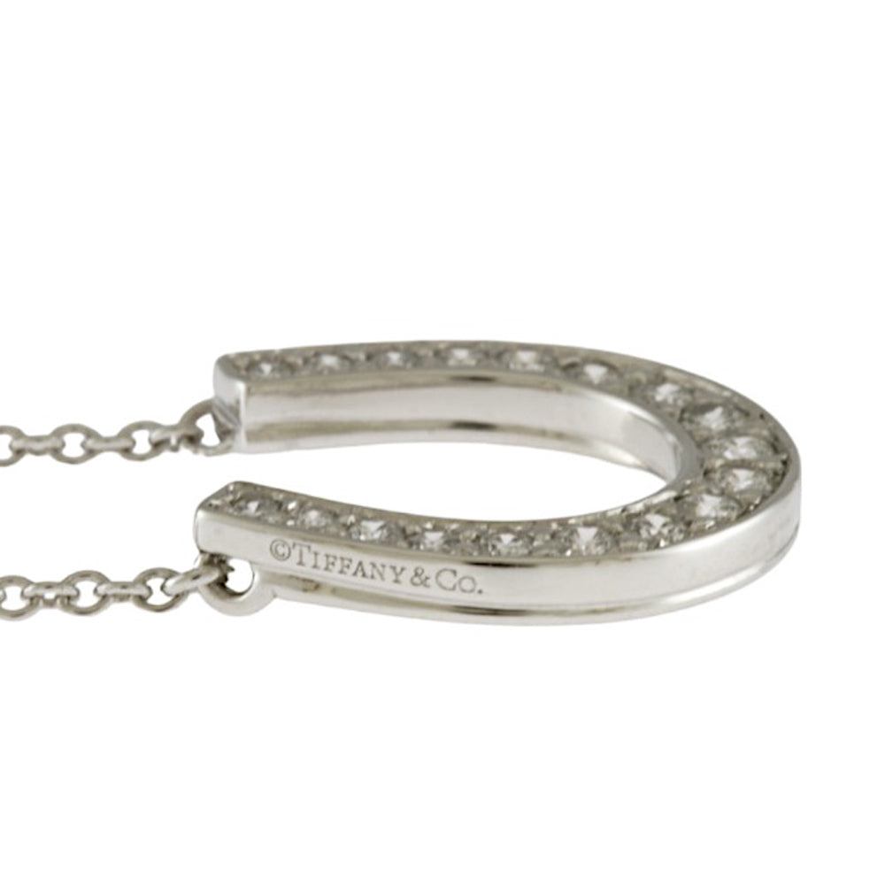 (*)様 Tiffany & Co. ホースシュー ネックレス　PT950 プラ ティファニー ホースシュー ダイヤモンド ネックレス ティファニー