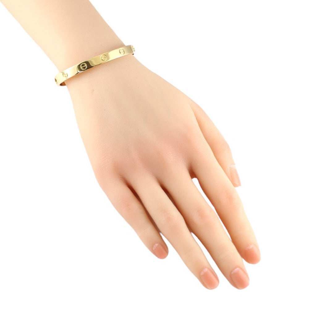 Cartier love bracelet yellow gold size 17 sale